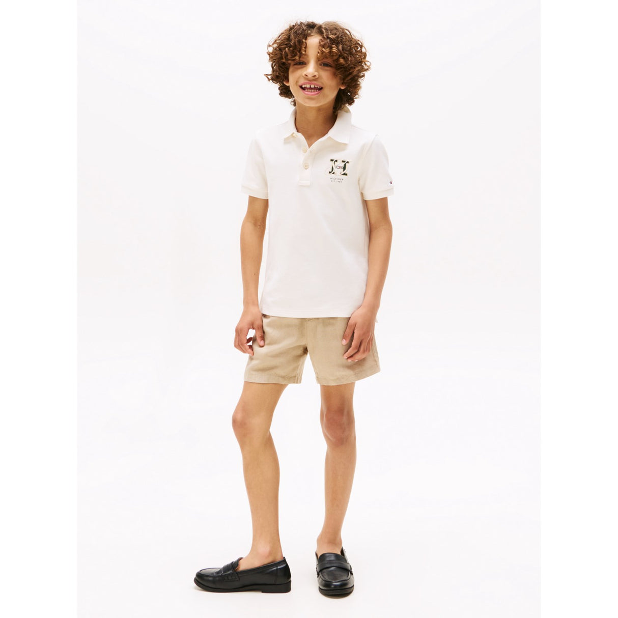 Tommy Hilfiger Sandalwood Hør Viscose Shorts