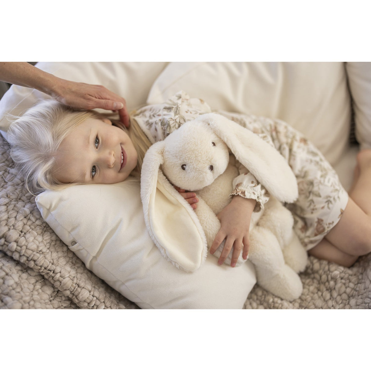 Teddykompaniet Hvid Teddy Care - Svea Tyngdedyr, 40 Cm