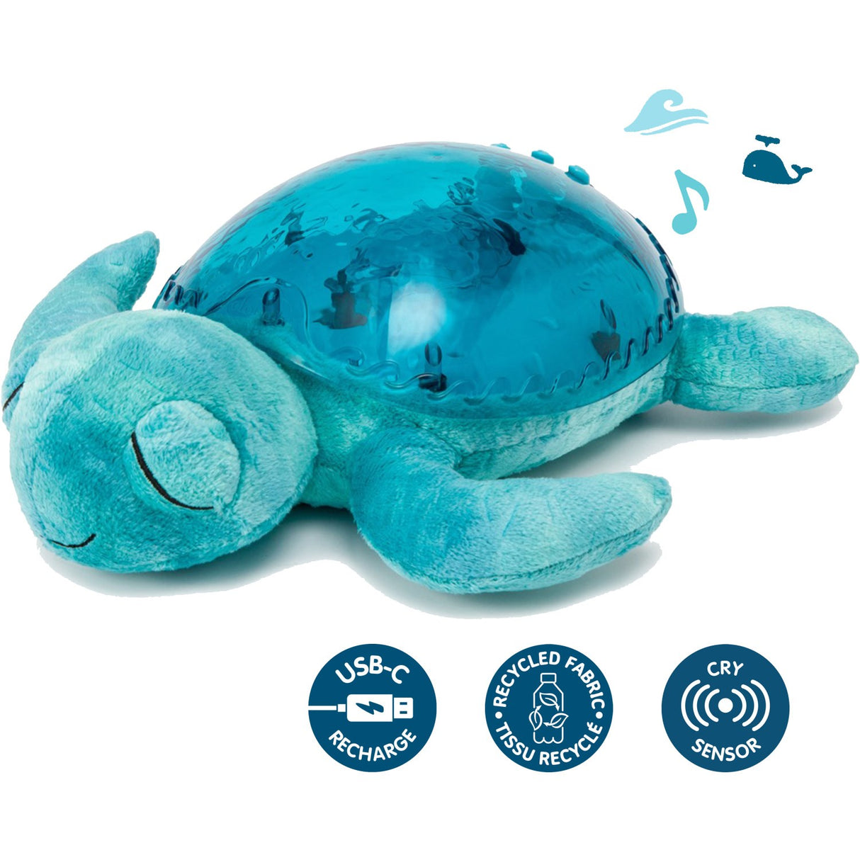Cloud B Blå Tranquil Turtle - Rechargeable