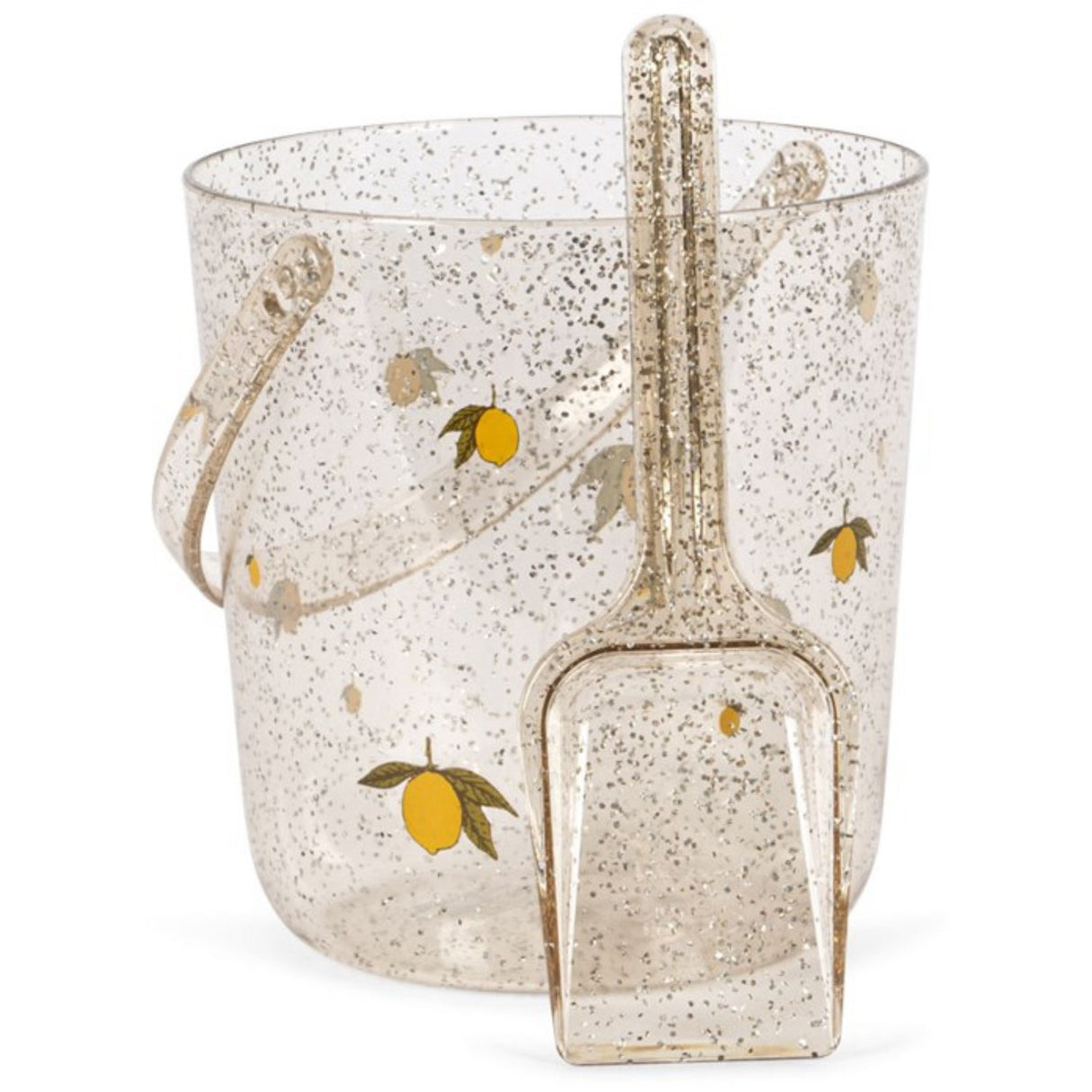 Konges Sløjd Lemon Glitter Spand og Skovl Print