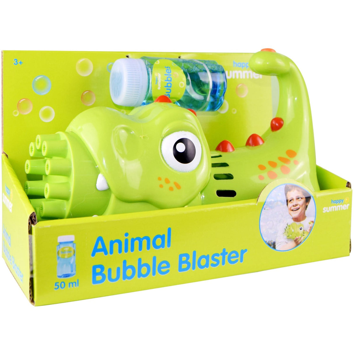 Happy Summer Sæbeboblepistol Dyr - Dino