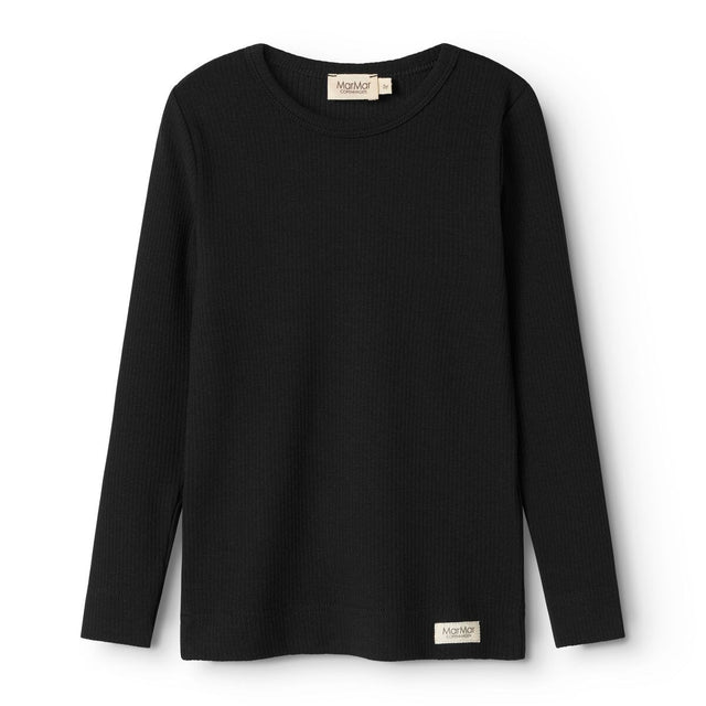 MarMar Modal Black Plain Bluse