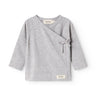 MarMar Modal New Born Light Grey Melange Tut Slå-Om LS Bluse