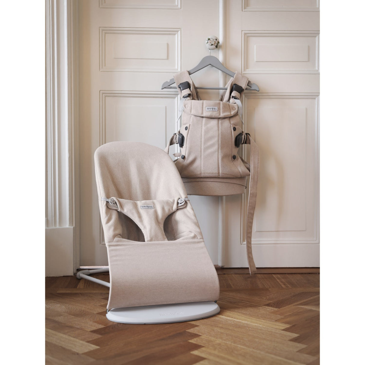 BabyBjörn Light Beige Skråstol Bliss - Vævet Mélange