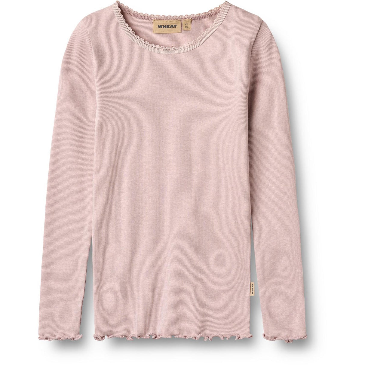 Wheat Soft Lilac Rib Bluse Reese
