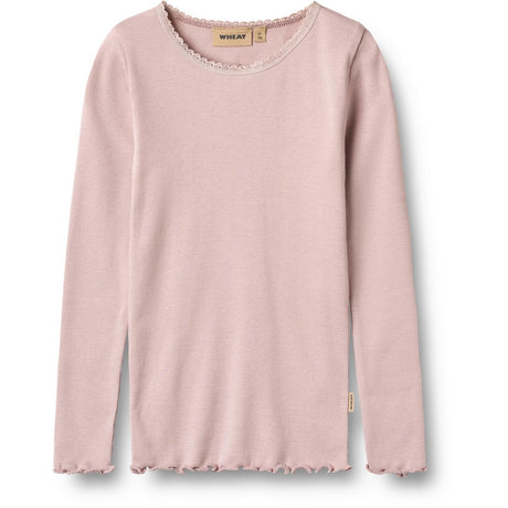 Wheat Soft Lilac Rib Bluse Reese