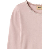 Wheat Soft Lilac Rib Bluse Reese