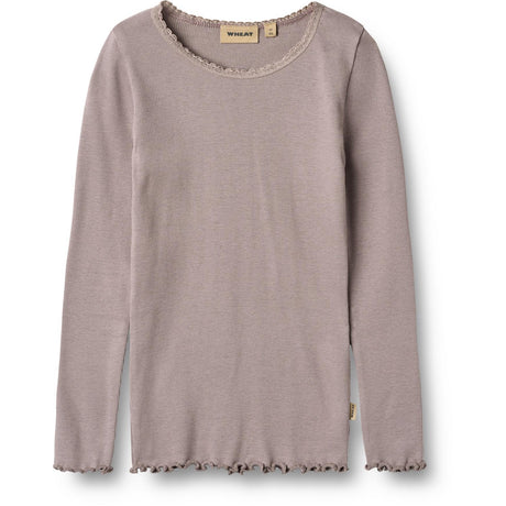 Wheat Dusty Purple Rib Bluse Reese