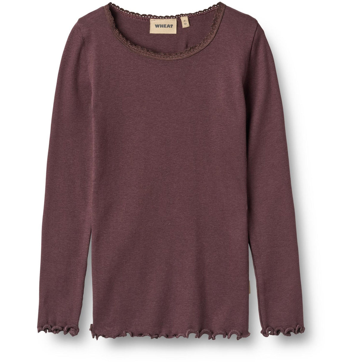 Wheat Fudge Rib Bluse Reese