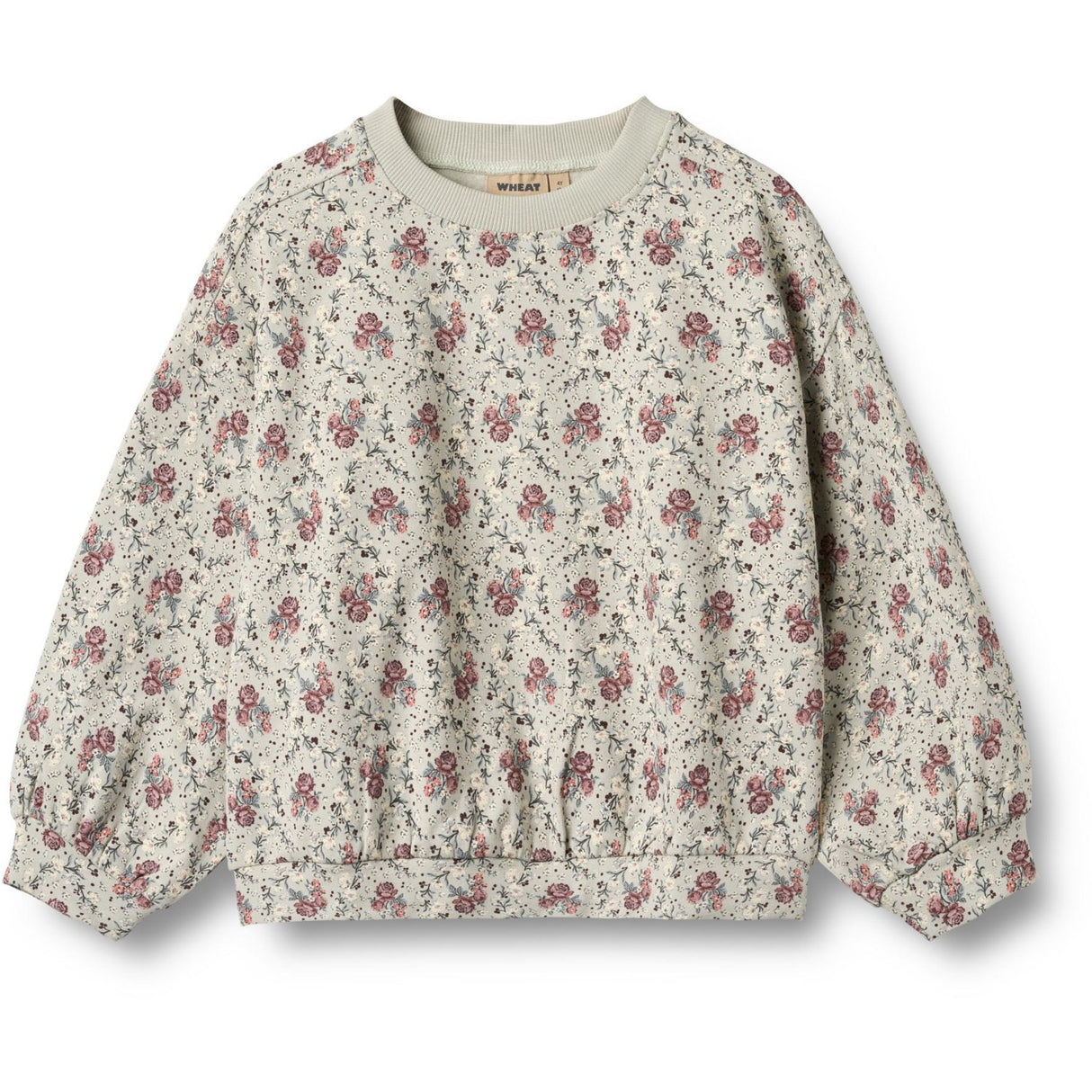 Wheat Slightly Green Flowers Sweatshirt L/S Lia
