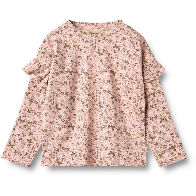 Wheat Rose Powder Flowers Bluse Belinda