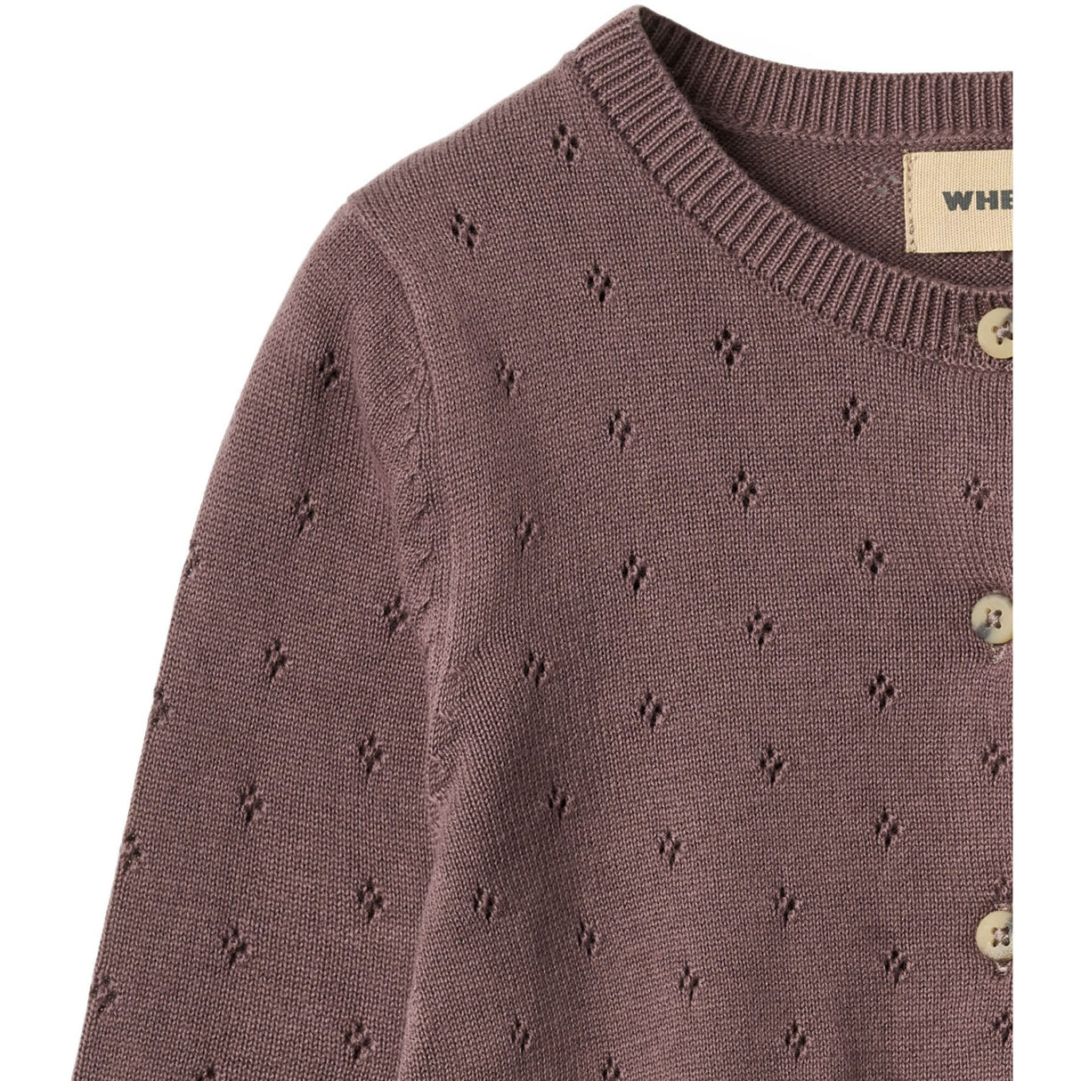 Wheat Plum Strik Cardigan Maia