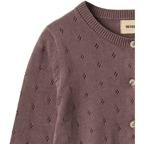 Wheat Plum Strik Cardigan Maia