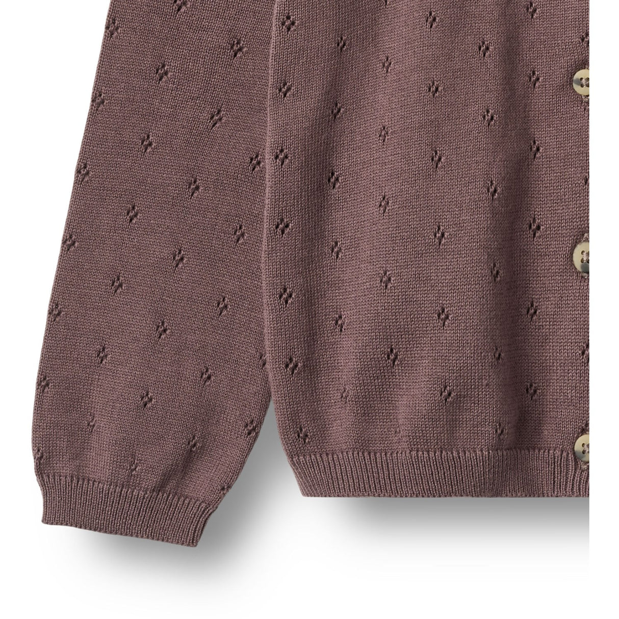 Wheat Plum Strik Cardigan Maia