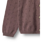 Wheat Plum Strik Cardigan Maia