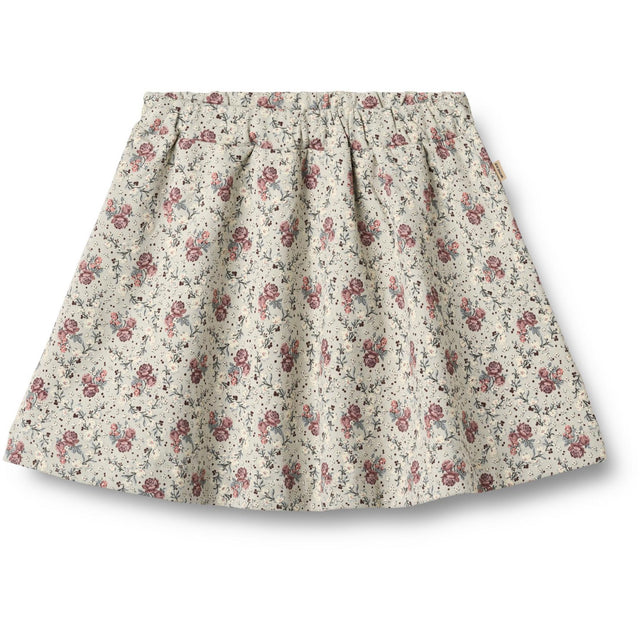 Wheat Slightly Green Flowers Sweat Nederdel Manuella