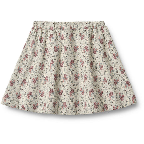 Wheat Slightly Green Flowers Sweat Nederdel Manuella