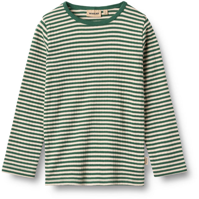 Wheat Green Stripe Bluse Stig