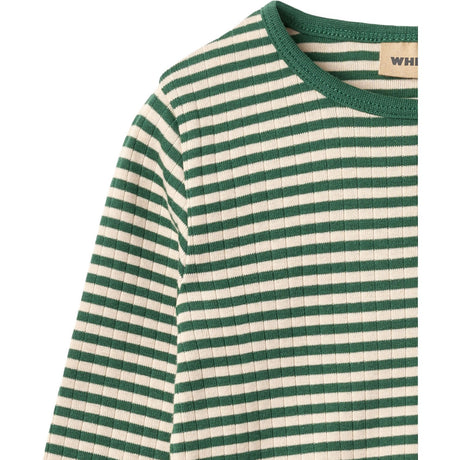Wheat Green Stripe Bluse Stig