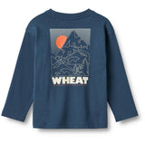 Wheat Blue Denim Bluse Print Dixie