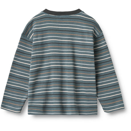 Wheat Blue Multi Stripe Bluse Hans