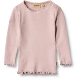 Wheat Soft Lilac Rib Bluse Reese