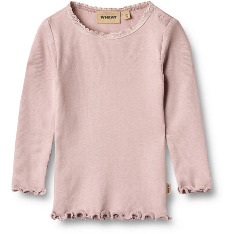Wheat Soft Lilac Rib Bluse Reese