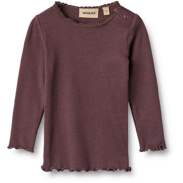 Wheat Fudge Rib Bluse Reese