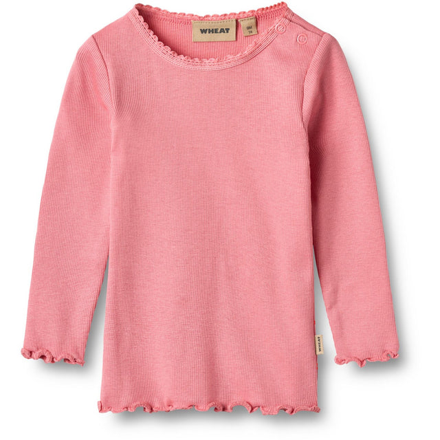 Wheat Soft Pink Rib Bluse Reese