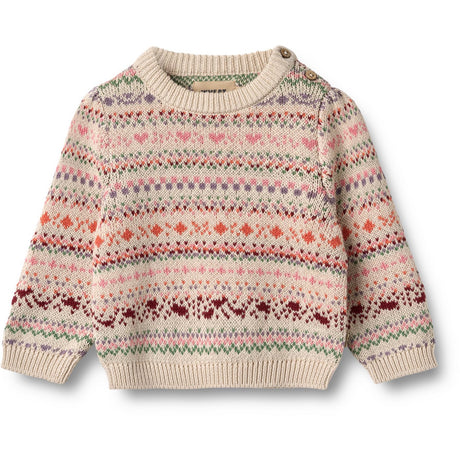 Wheat Multi Jaquard Pullover Olga