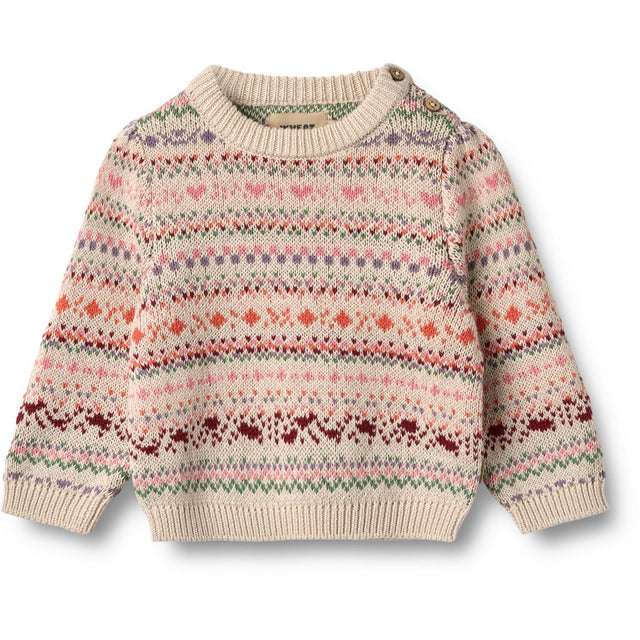 Wheat Multi Jaquard Pullover Olga