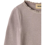 Wheat Dusty Purple Rib Bluse Reese