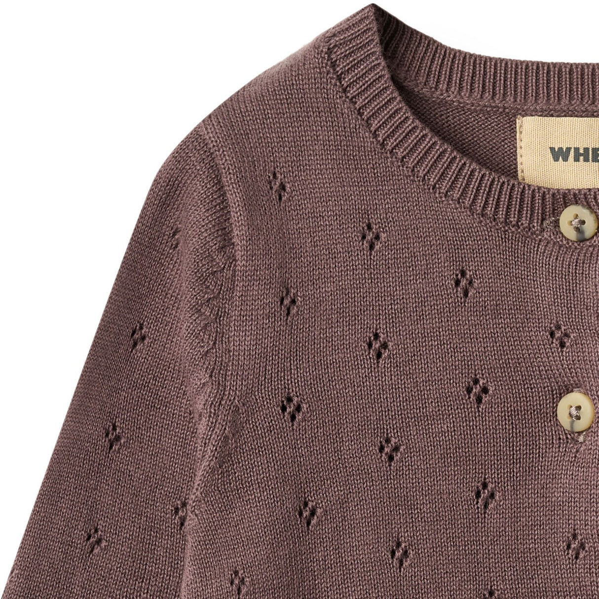 Wheat Plum Strik Cardigan Maia