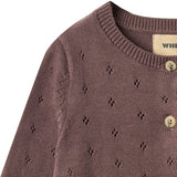 Wheat Plum Strik Cardigan Maia