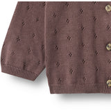Wheat Plum Strik Cardigan Maia