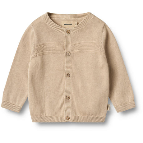 Wheat Warm Sand Strik Cardigan Sofus