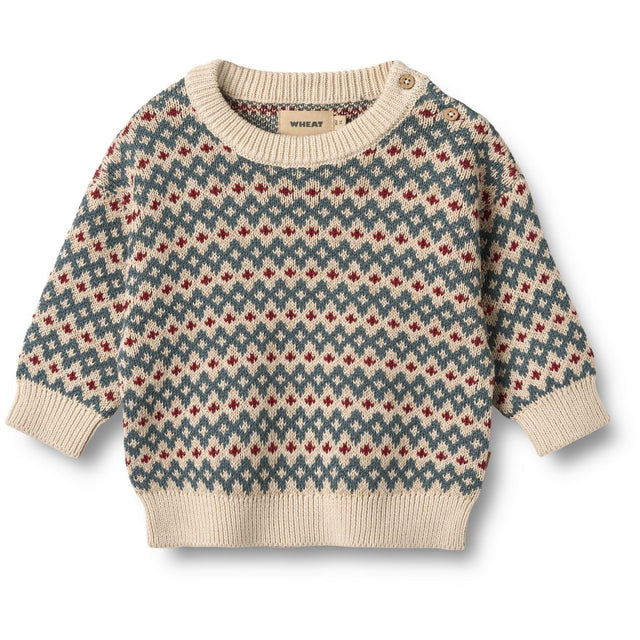 Wheat Offwhite Jacquard Pullover Harlow
