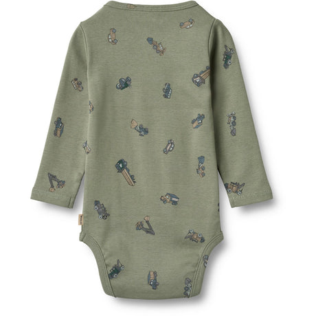 Wheat Dusty Green Cars Body L/S Freddie