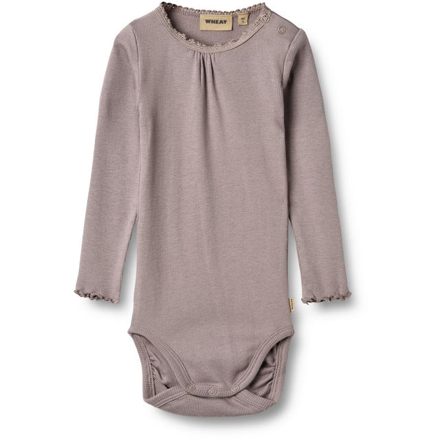 Wheat Dusty Purple Rib Body L/S Lotta