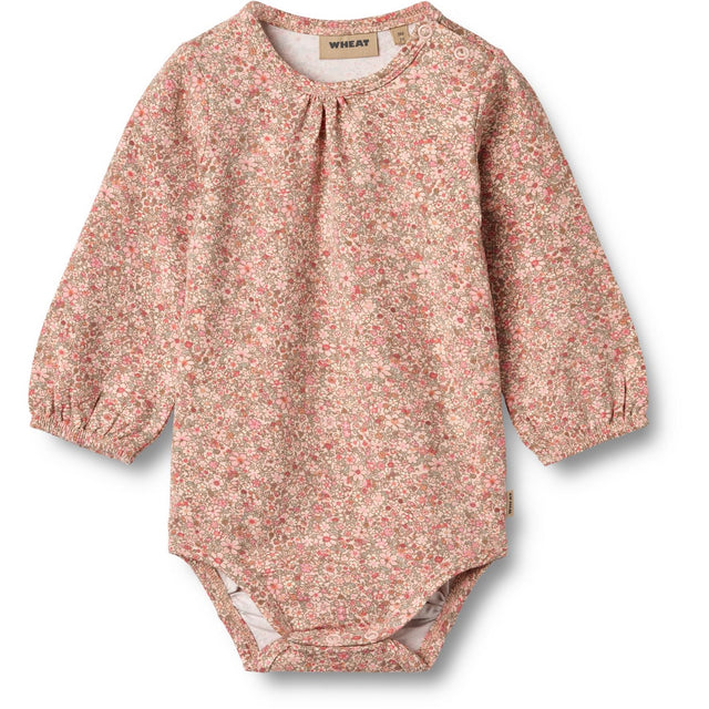 Wheat Rose Dust Flower Meadow Body L/S Elmine