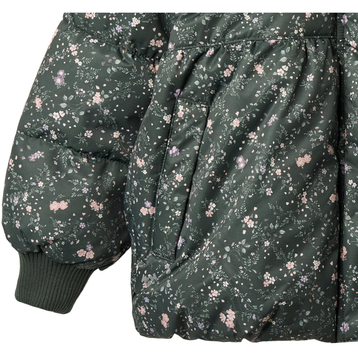 Wheat Forest Lake Checked Flowers Puffer Jakke Karla