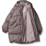 Wheat Purple Stone Stars PU Puffer Jakke Coast