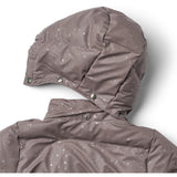 Wheat Purple Stone Stars PU Puffer Jakke Coast