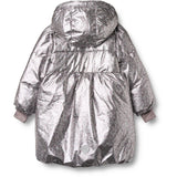 Wheat Silver Flower Meadow Puffer Frakke Luna