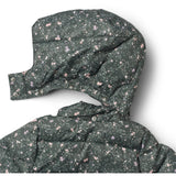 Wheat Forest Lake Checked Flowers Puffer Frakke Yrsa