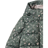 Wheat Forest Lake Checked Flowers Puffer Frakke Yrsa