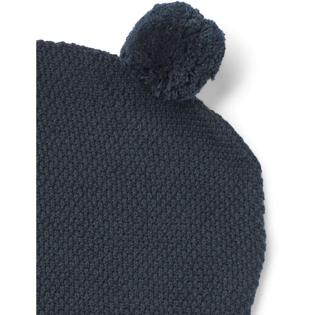 Wheat Ink Melange Strikket Elefanthue Pomi