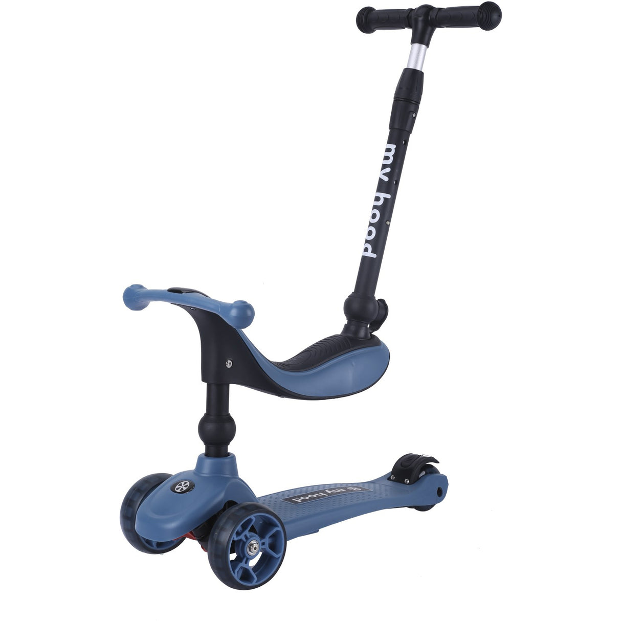 My Hood Dark Blue Kick'N'Ride Løbehjul