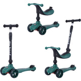 My Hood Dark Green Kick'N'Ride Løbehjul