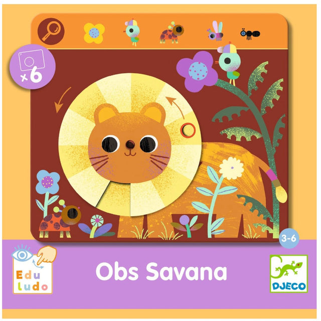 Djeco Find Og Drej, Savannen